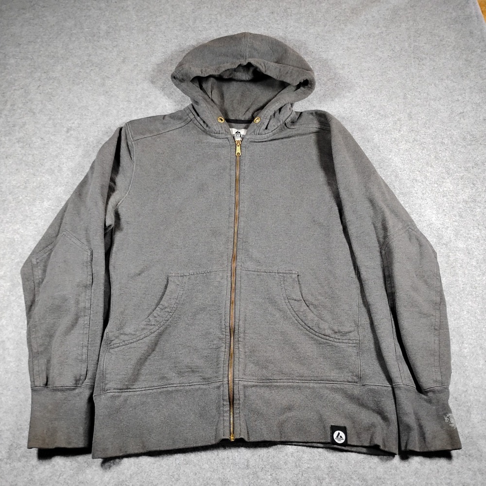 American Giant Mens Classic Full Zip Hoodie Dark Heather Grey M1-1A-1 USA Made L